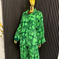 Agbonma Emerald Green Adire 2-Piece