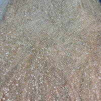 Creme x Gold Beaded Lace | 5 yards