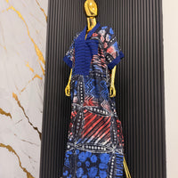 Dark Blue Ankara Bubu