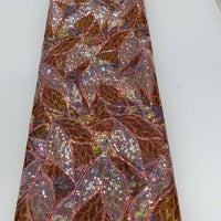 Bronze Sequin Lace | 5 yards