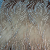 Rose Gold Streak Lace | 5 yards
