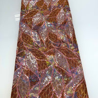 Bronze Sequin Lace | 5 yards