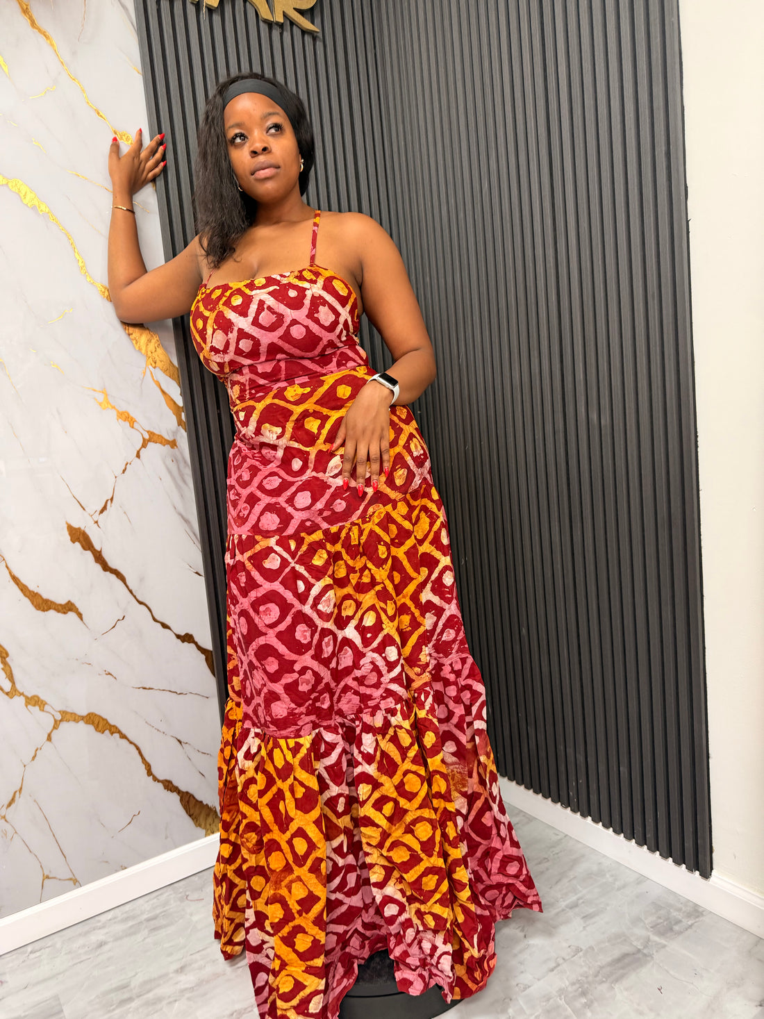 OREMI ADIRE DRESS