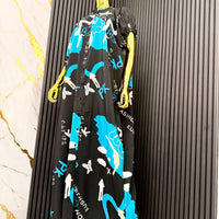 Black X Blue Abstract Bubu