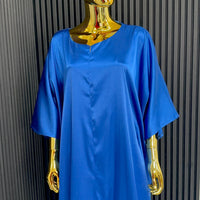 Blue Duchess Maxi Dress