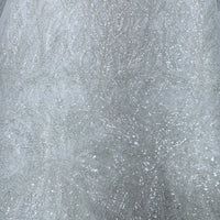 White Sequin Lace | 5 yards