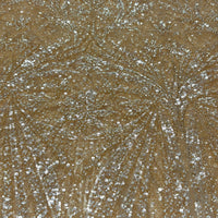 Gold Beaded Sequin Lace | 5 yards