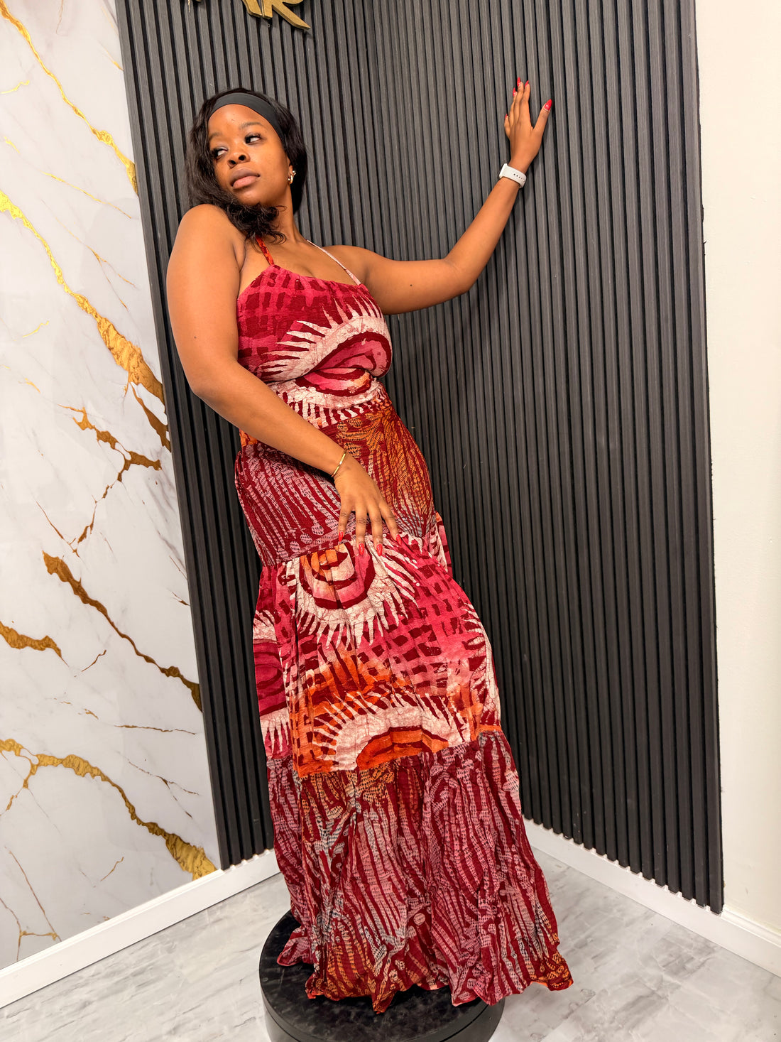 OREMI ADIRE DRESS