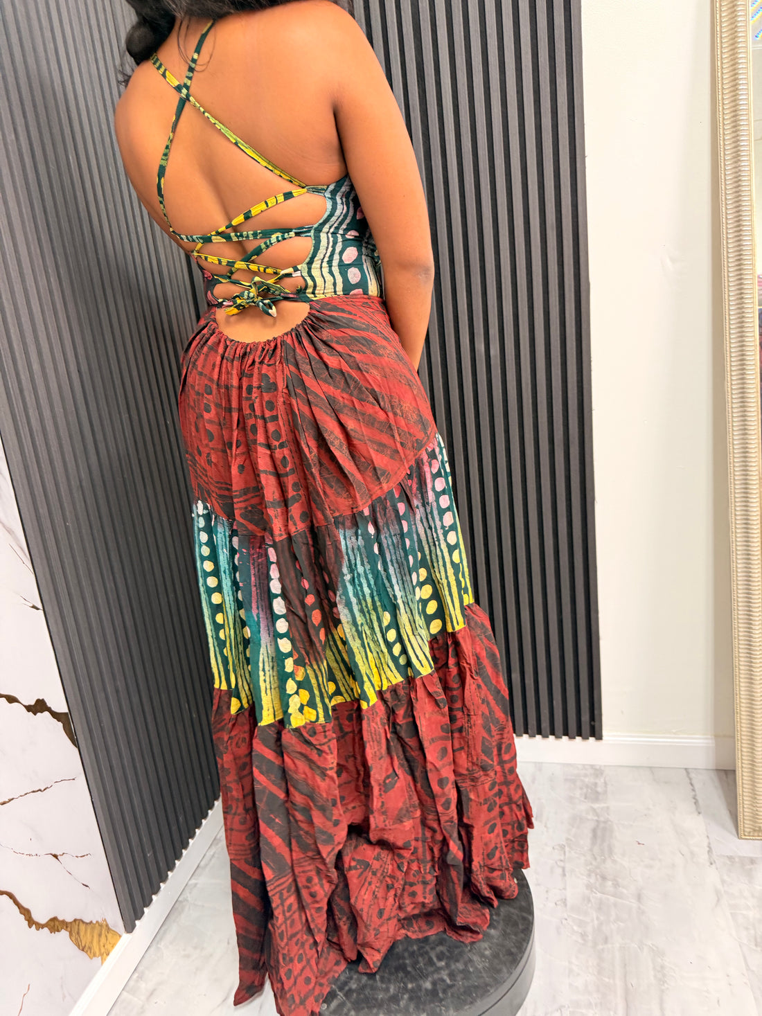 OREMI ADIRE DRESS