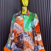 Agbonma Orange Feather 2-piece set