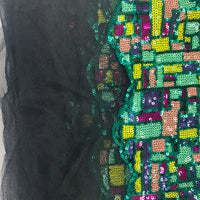 Black Mosaic Checkered Lace | 5 yards