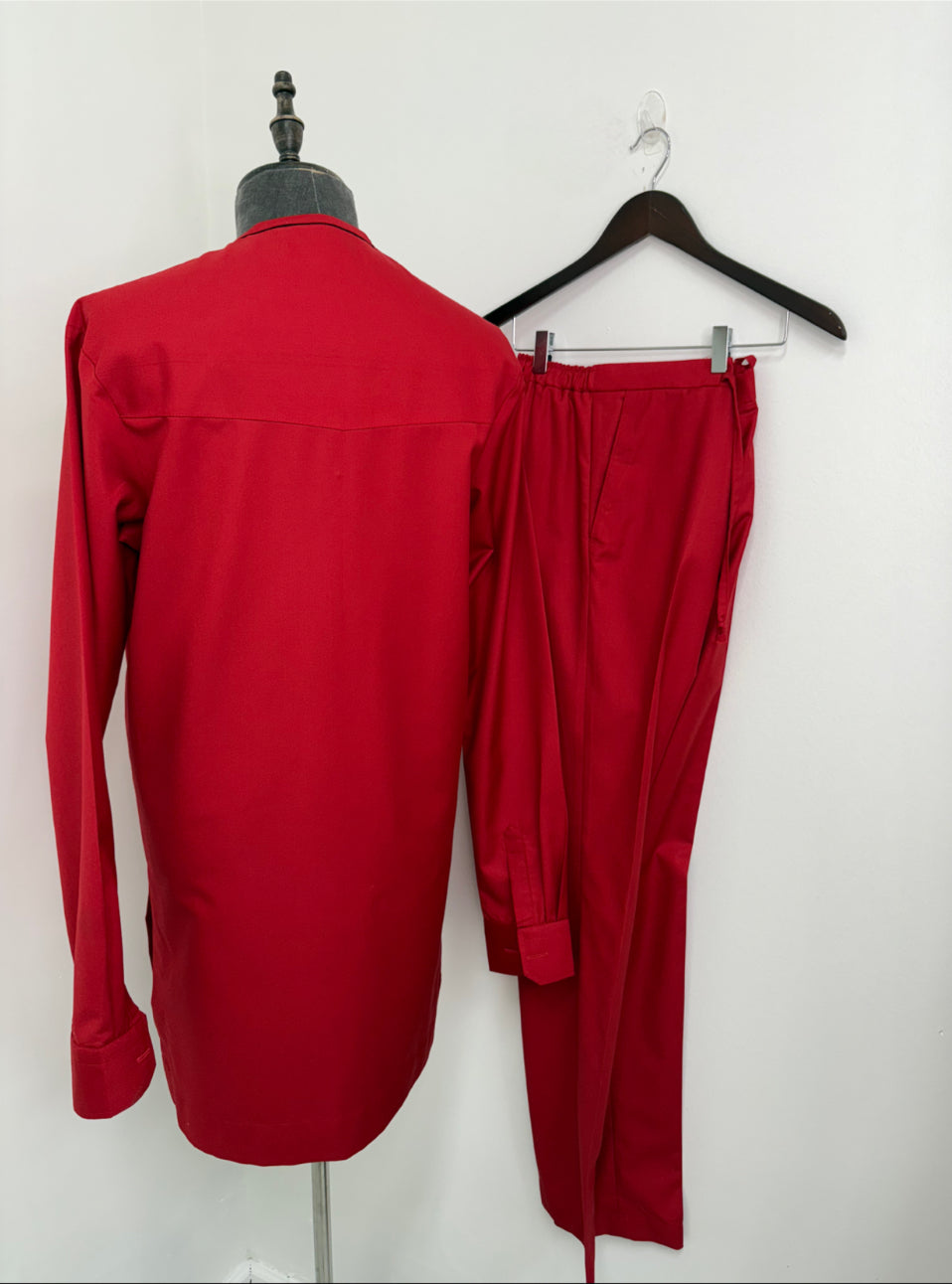 Bright Red Agbada Set