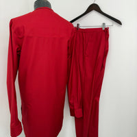 Bright Red Agbada Set