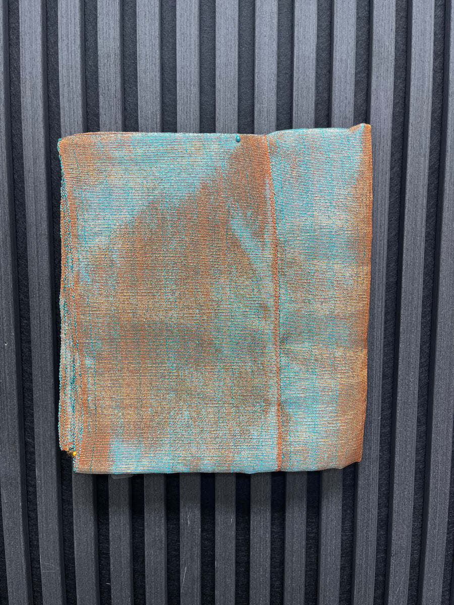 Teal x Burnt Orange Shimmer| Gele