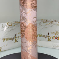 Peach & Gold Leaf Sego Gele