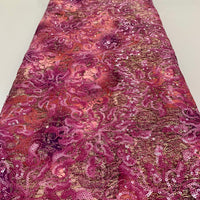 Orchid Purple Sequin Lace | 5 yards