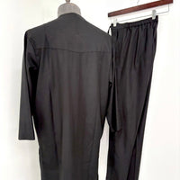 Black Shimmer Agbada Set