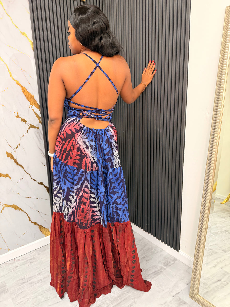 OREMI ADIRE DRESS