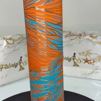 Orange & Blue Gold Cracked | Sego Gele