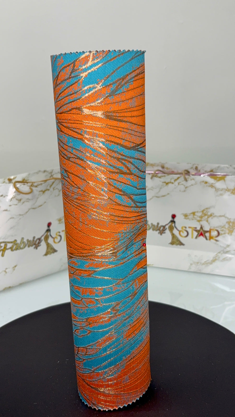 Orange & Blue Gold Cracked | Sego Gele