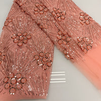 Light Peach Lace | 5 yards