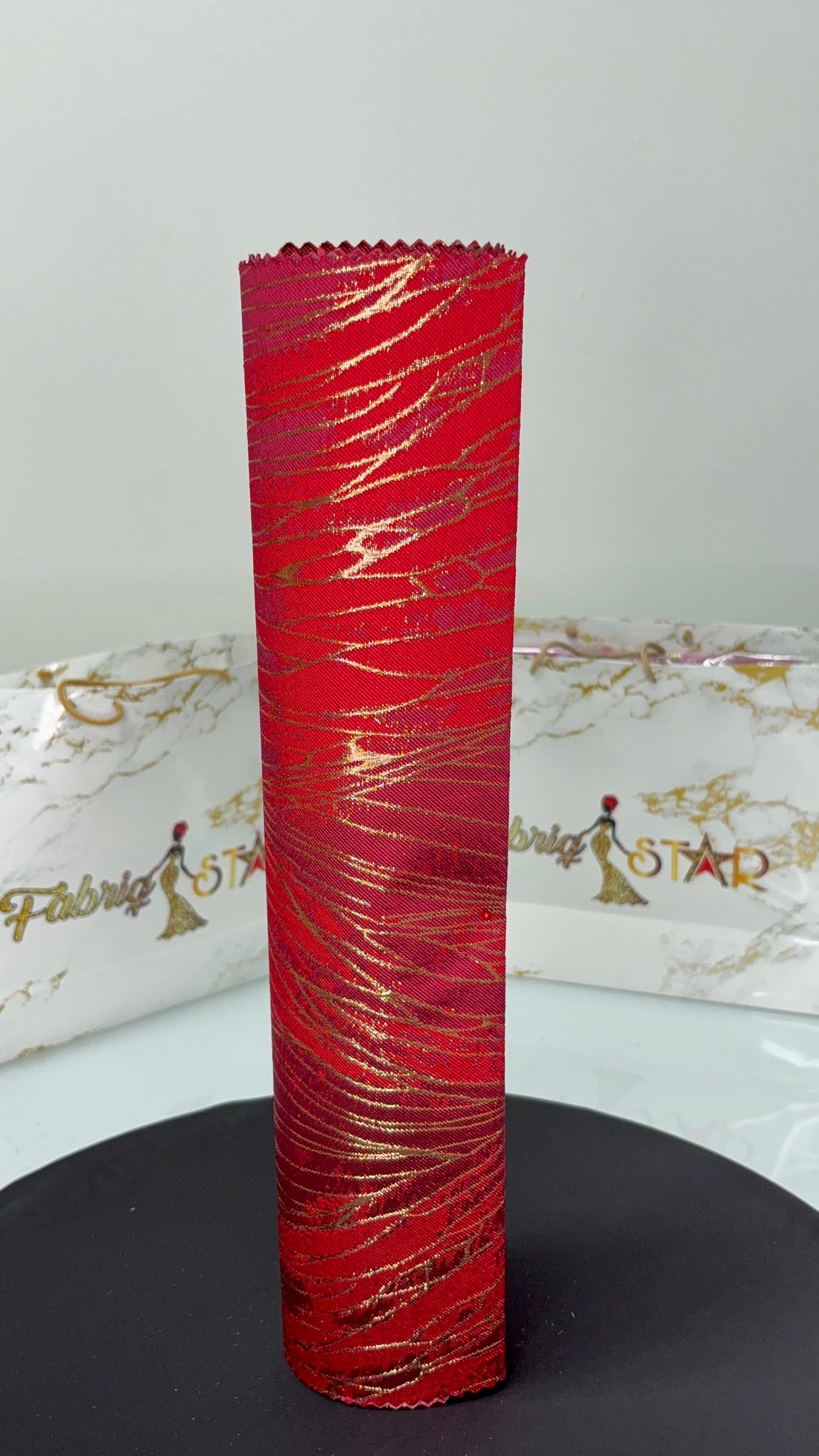 Bright Red & Gold Cracked | Sego Gele