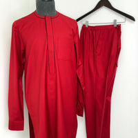 Bright Red Agbada Set