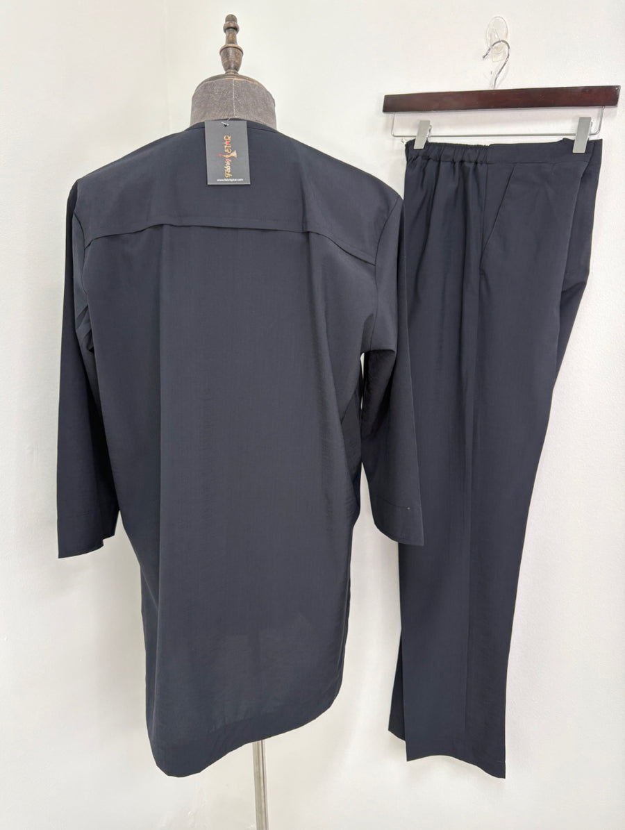 Black x Grey Creased Mens Set