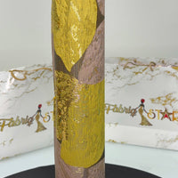 Yellow Gold Leaf Design | Sego Gele