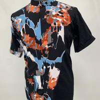 Black Short Sleeve Paint Drip Shirt