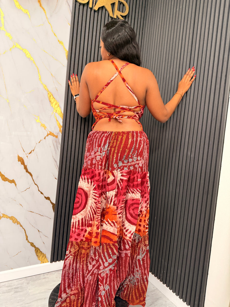 OREMI ADIRE DRESS