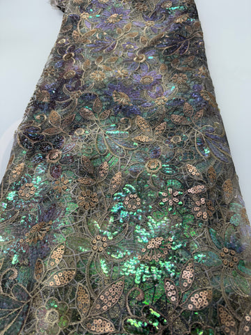 Holographic Multi Designed Lace | 5 yards