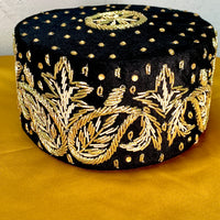 Gold & Black Embroidered | Mens Cap