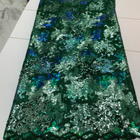 EMERALD GREEN LACE ~ 5 YARDS