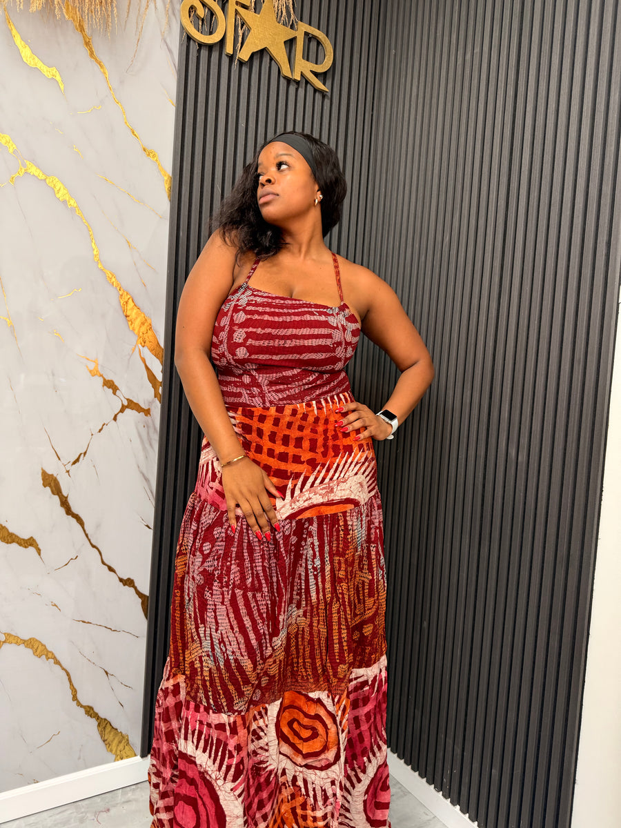 OREMI ADIRE DRESS