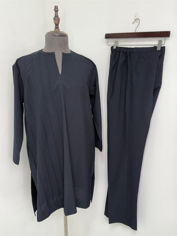 Black x Grey Creased Mens Set