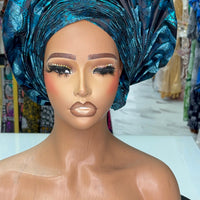 Teal Blue | Auto Gele