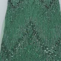 Emerald Green Bead Lace