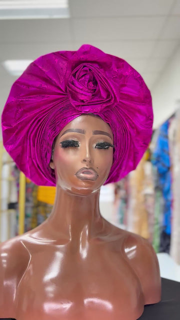 Magenta Pink | Auto Gele