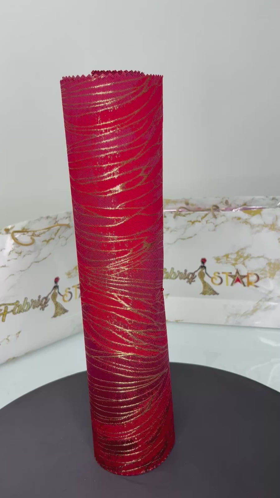 Bright Red & Gold Cracked | Sego Gele