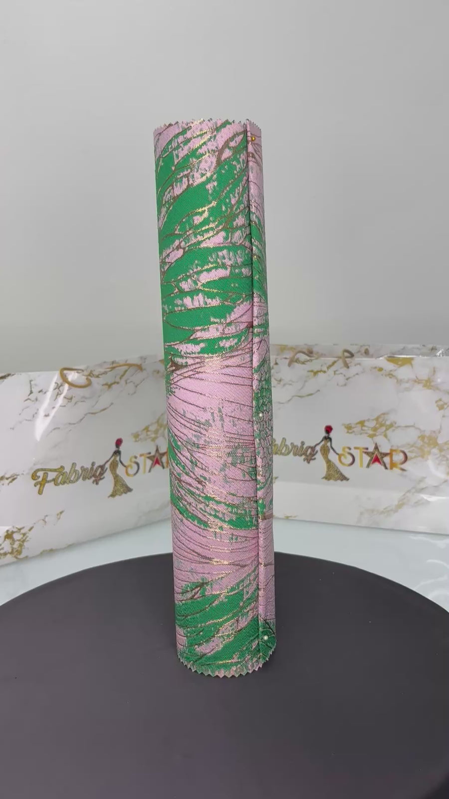 Pink & Green Cracked | Sego Gele