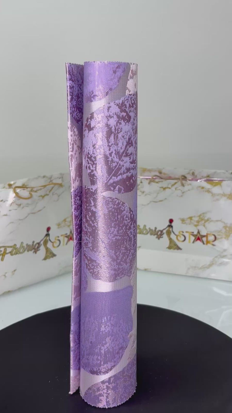 Light Purple & Silver Leaf Design | Sego Gele