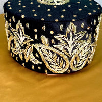 Gold & Black Embroidered | Mens Cap