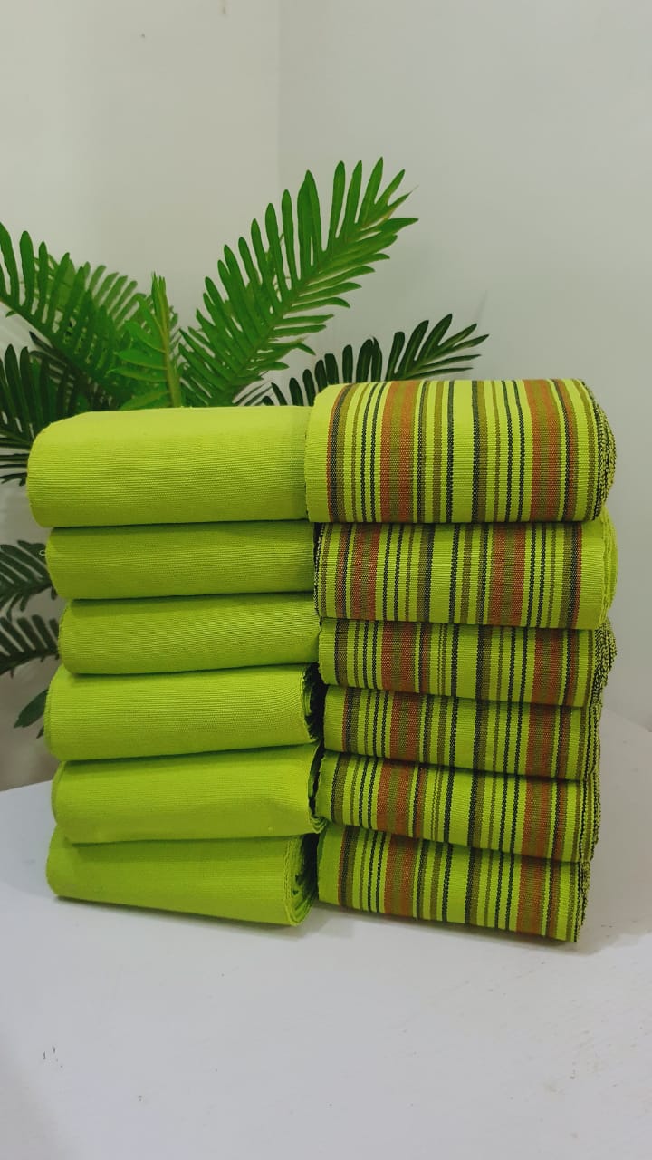 Lemon Green Striped Gele