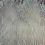 Blush Pink Streak Lace | 5 yards view 1