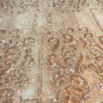 Nude Rose Gold Sequin Lace | 5 yards view 3