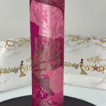 Magenta & Pink Leaf Design | Sego Gele view 1