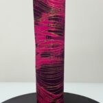 Magenta x Purple with Gold Sego | 1 Gele view 2