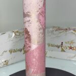 Pastel Pink Leaf Design | Sego Gele view 1
