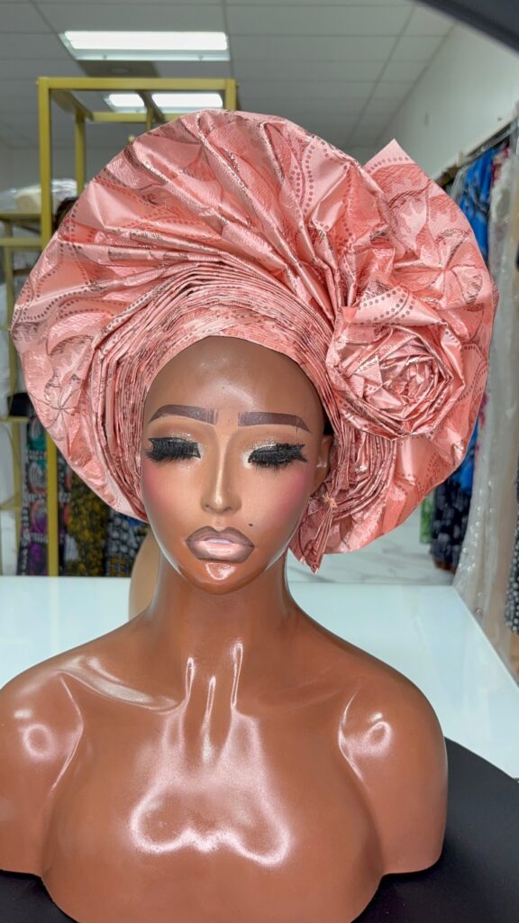 Pastel Peach-Pink | Auto Gele